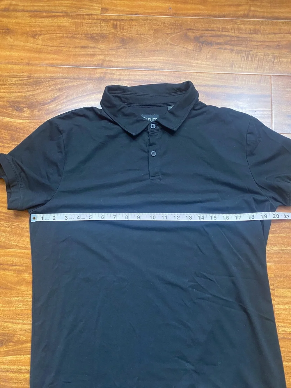 Cuts Men's Black Pyca Pro Soft Short Sleeve Polo Shirt Size Large Golf Casual